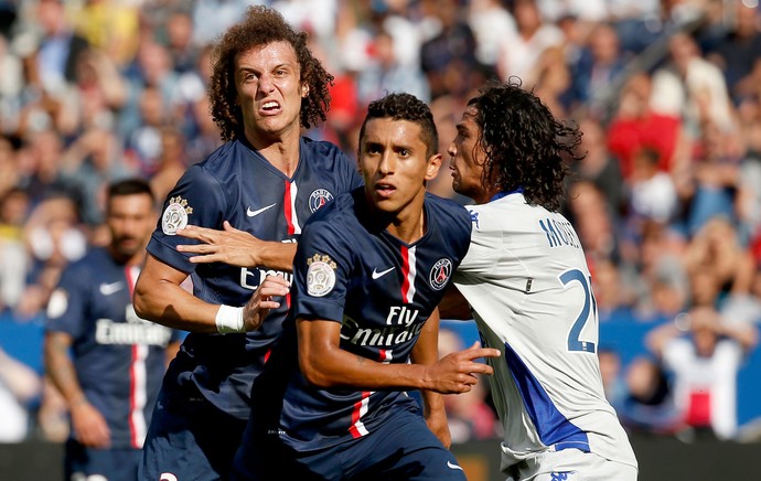 David Luiz jogo PSG contra Bastia (Foto: Reuters)