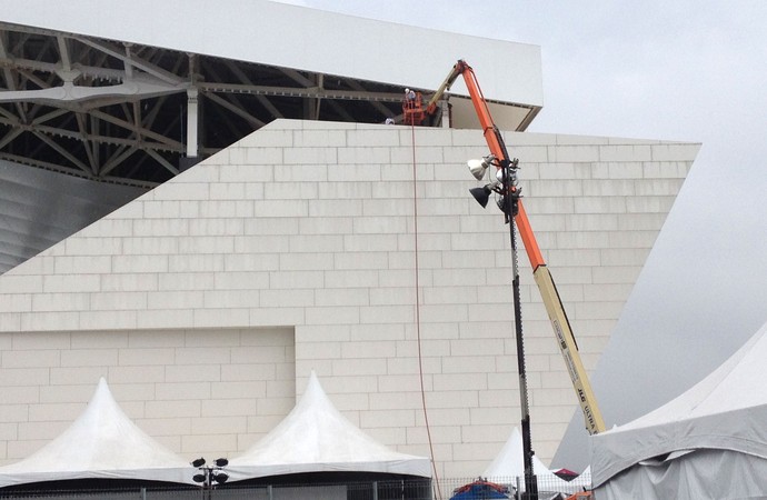 Em teste de som, Fifa tira Corinthians do nome da Arena em Itaquera