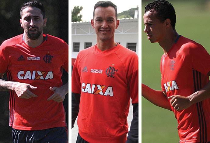 MONTAGEM - Donatti Réver e Leandro damião Flamengo (Foto: Editoria de Arte) MONTAGEM - Donatti Réver e Leandro damião Flamengo (Foto: Editoria de Arte)