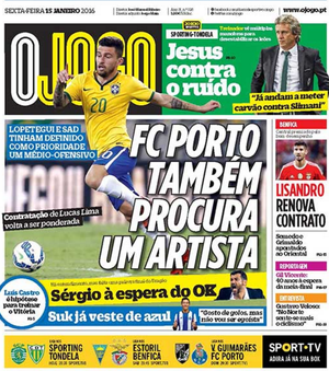 Jornal O Jogo tem novo site