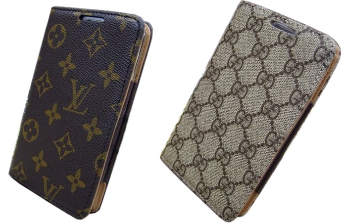 Capas para Galaxy Note com logos de Louis Vuitton e Gucci (Foto: Divulgação/Ali Express)