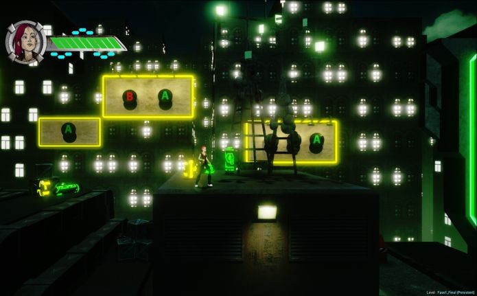 A heroína April está num futuro distópico no jogo Cyberpunk X-01 (Foto: Divulgação)