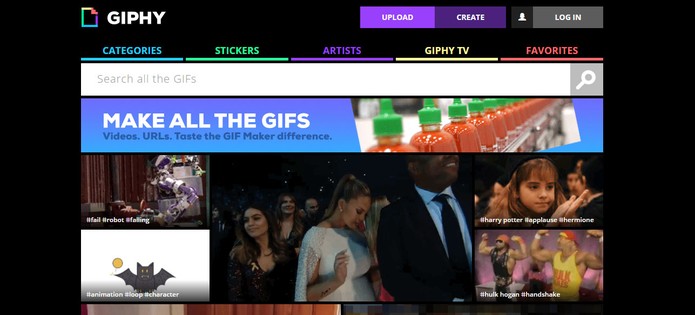 Giphy permite encontrar Gifs de forma gratuita (Foto: Reprodução/Barbara Mannara)