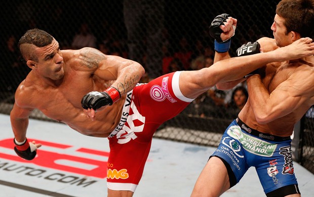 UFC Vitor Belfort e Luke Rockhold (Foto: Agência Getty Images)