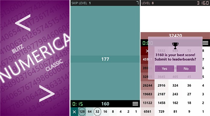 Numerica é um game para Windows Phone onde usuários testarão conhecimentos matemáticos (Foto: Divulgação/Windows Phone Store)
