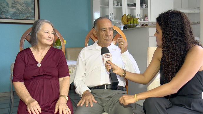 Nair e Alfim, respectivamente, tem 70 anos de casado  (Foto: Divulgação / TV Gazeta ES)