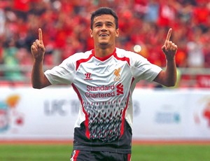 Philippe Coutinho comemoração gol Liverpool (Foto: Reuters) Philippe Coutinho comemoração gol Liverpool (Foto: Reuters)