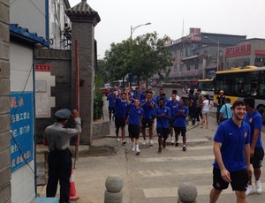 Sub-20 do Timão aproveita folga para conhecer pontos turísticos de Pequim