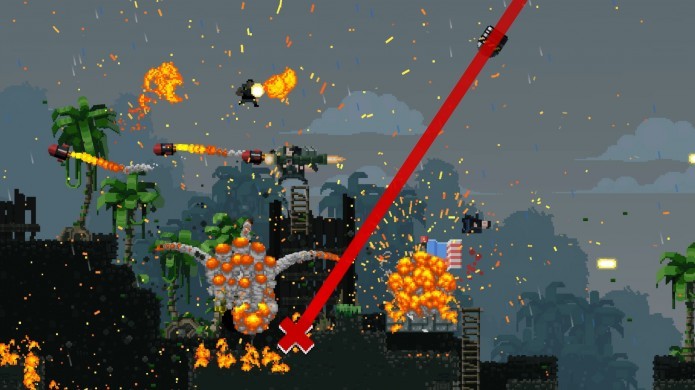 Os gráficos de Broforce são bonitos e divertidos de se ver (Foto: Divulgação/Steam)