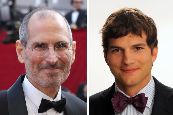 Ashton Kutcher usou sua semelhança física com Steve Jobs para interpretá-lo em ‘Jobs’ (2013). (Foto: Getty Images)