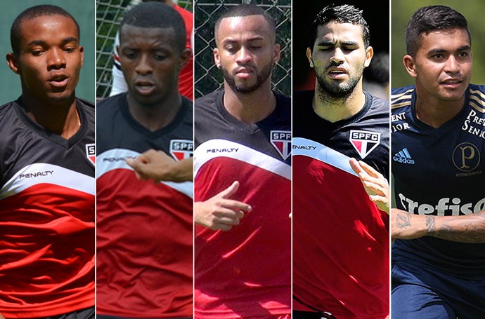 Thiago Mendes, Cafu, Wesley,Kardec e Dudu (Foto: Reprodução)