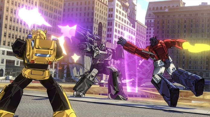 Transformers: Devastation traz gráficos extremamente fiéis ao desenho animado dos anos 80 (Foto: Reprodução/Gematsu)