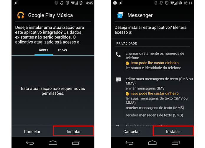 Instale os apps normalmente (Foto: Reprodução/Paulo Alves)