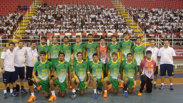 Seleção Brasileira de Handebol Masculina Juvenil (Foto: reprodução/CBHD)