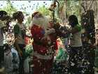 Papai Noel reúne centenas de crianças no Parque da Cidade em Santarém