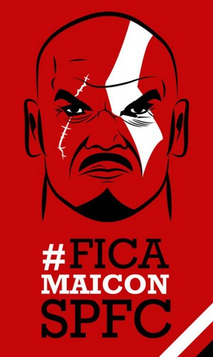 Campanha Fica Maicon (Foto: reprodução) Campanha Fica Maicon (Foto: reprodução)