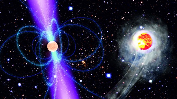 Pulsar estrela de nêutrons (Foto: Nasa/ESA/AEI/Milde Marketing Science Communication)
