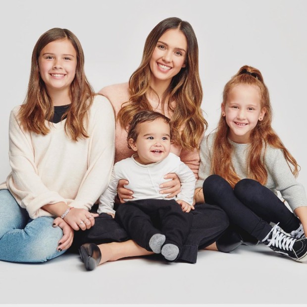 Jessica Alba e os filhos (Foto: Instagram;Reprodução)
