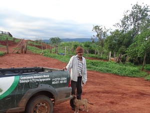 O produtor rural de Araçuaí, José Dionitas, se antecipou, pediu ajuda e já fez o seu CAR. (Foto: Arquivo Pessoal)