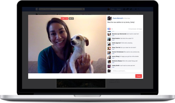 Faça lives com a webcam do seu notebook (Foto: Divulgação/Facebook)