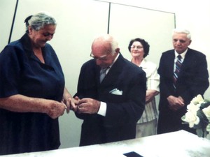 Após o cartório, festa foi feita na instituição (Foto: Arquivo pessoal/ Maria Tereza)