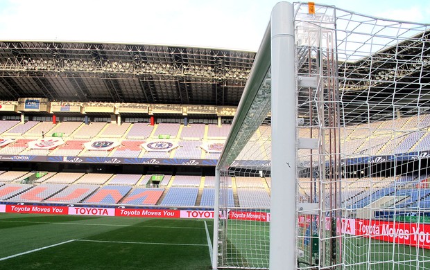 trave tecnológica estádio Yokohama Mundial Corinthians (Foto: Cahê Mota / Globoesporte.com)