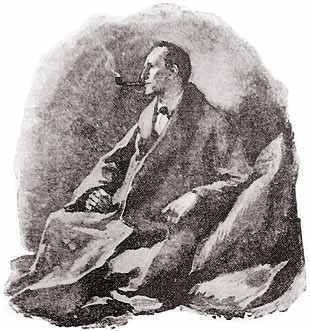 O detetive Sherlock Holmes em ilustração de Sidney Paget (Foto: Creative Commons/Strand Magazine)