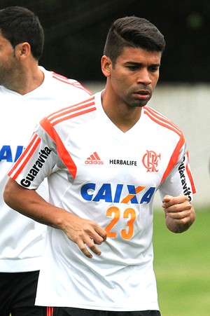 Eduardo da Silva, treino Flamengo (Foto: Gilvan de Souza / Flamengo)