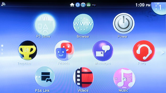 A interface do PlayStation TV é idêntica a do PS Vita (Foto: Tais Carvalho/TechTudo)