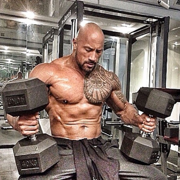 Dwayne 'The Rock' Johnson mostra coxas supermusculosas na academia - Quem,  the rock altura 