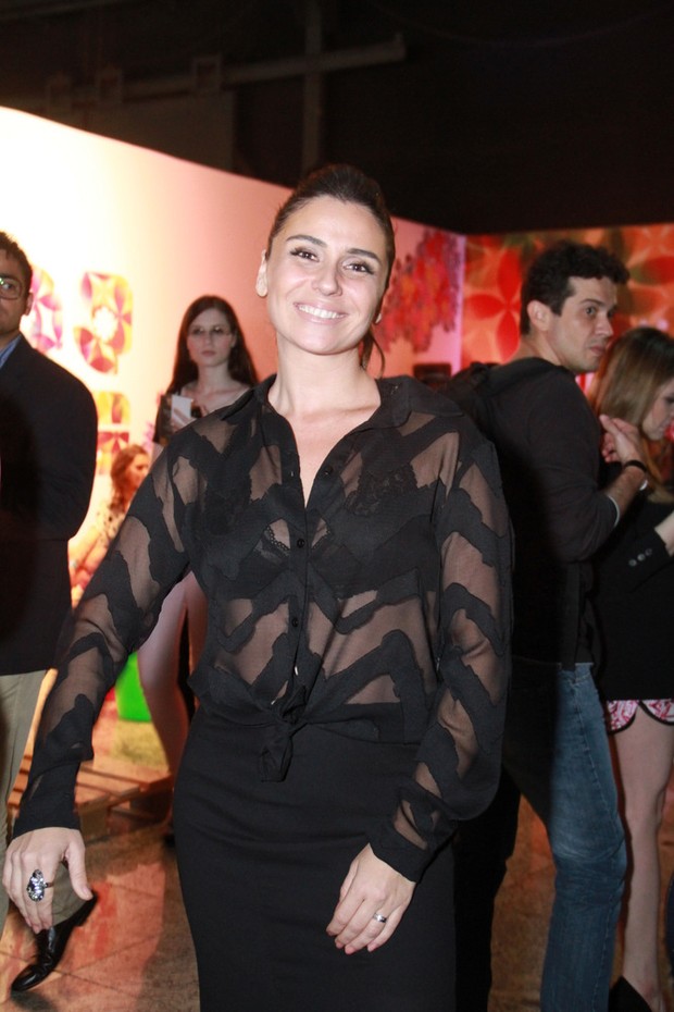 Giovanna Antonelli no Fashion Rio Inverno 2014 (Foto: Thyago Andrade  / FotoRioNews)