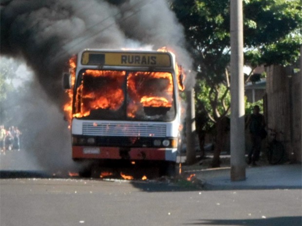 Dono do veículo estima um prejuízo de R$ 20 mil com incêndio (Foto: Marilza Aparecida de Castro/Divulgação)