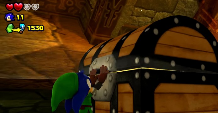 Sonic Lost World Zelda (Foto: Reprodução/Youtube) Sonic Lost World Zelda (Foto: Reprodução/Youtube)