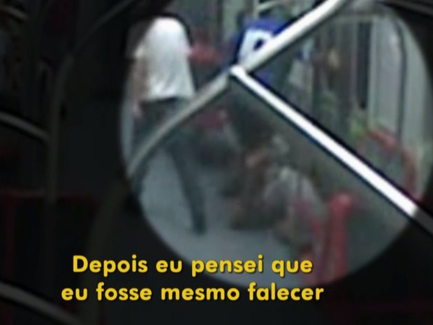 Em entrevista ao Fantástico, umas das vítimas relatou as agressões (Foto: TV Globo/Reprodução)