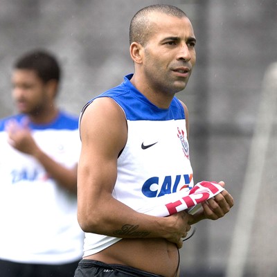 Emerson no treino do Corinthians (Foto: Daniel Augusto Jr. / Agência Corinthians)