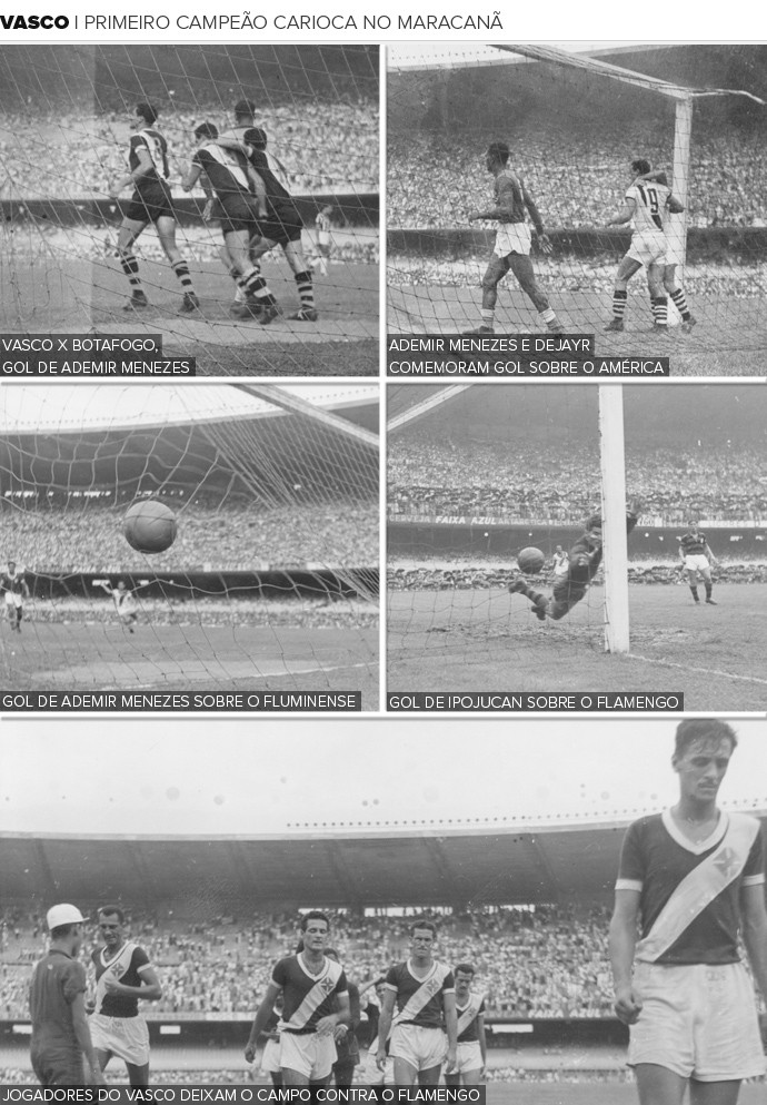 Mosaico Vasco Carioca 1950 (Foto: Centro de Memória do Vasco)