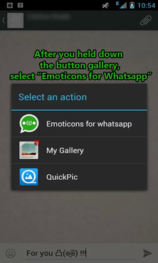 screenshot de Emoticons for WhatsApp