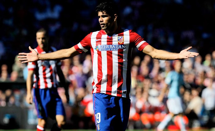 Diego costa atlético de Madri gol celta de vigo (Foto: Agência AP)