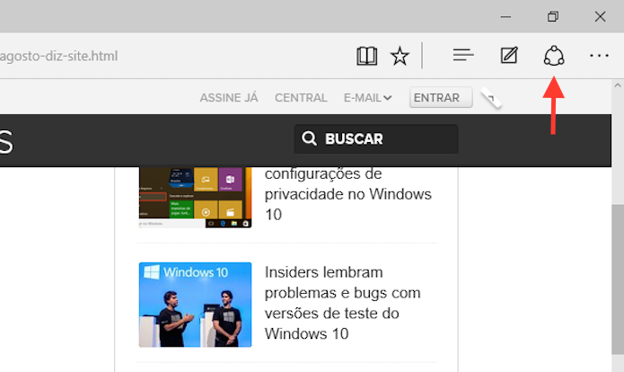 Windows 10 Como Salvar Sites Para Ler Depois Usando O Microsoft Edge 1819