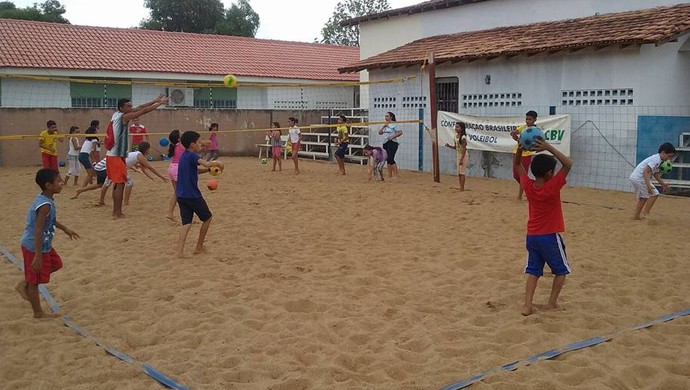 Minivoleibol da Federação Roraimense de Voleibol (FRV) (Foto: Divulgação/FRV)
