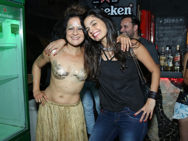 Lan Lanh e Emanuelle Araújo em show na Zona Sul do Rio (Foto: Roberto Filho/ Brazil News)