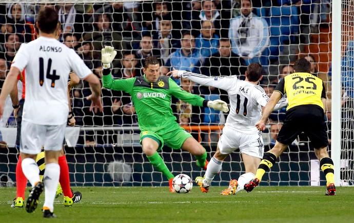 Bale jogo Real Madrid e Borussia Dortmund Liga dos Campeões (Foto: Reuters) Bale jogo Real Madrid e Borussia Dortmund Liga dos Campeões (Foto: Reuters)