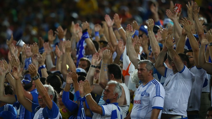 Gregos também marcaram presença na Arena das Dunas (Foto: Getty Images)