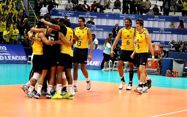 vôlei brasil e frança liga mundial (Foto: CBV) vôlei brasil e frança liga mundial (Foto: CBV)