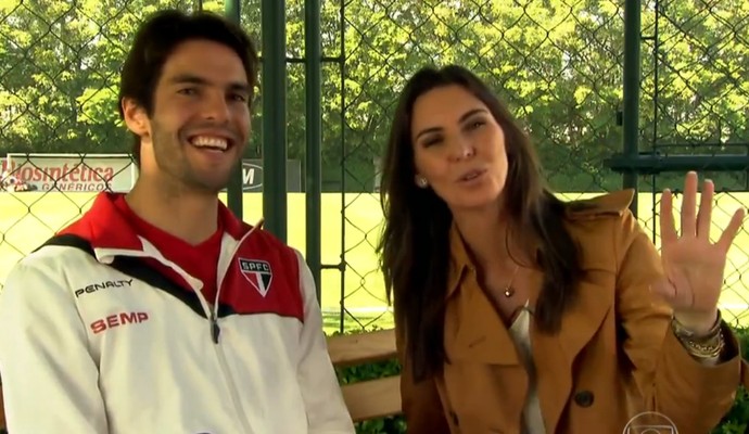 Kaká deu entrevista para o Esporte Espetacular (Foto: Reprodução TV Globo)