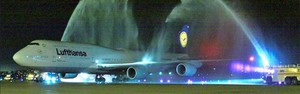 SP inaugura rota feita por 'superjumbo' (Juan Carlos dos Reis/Boeing)