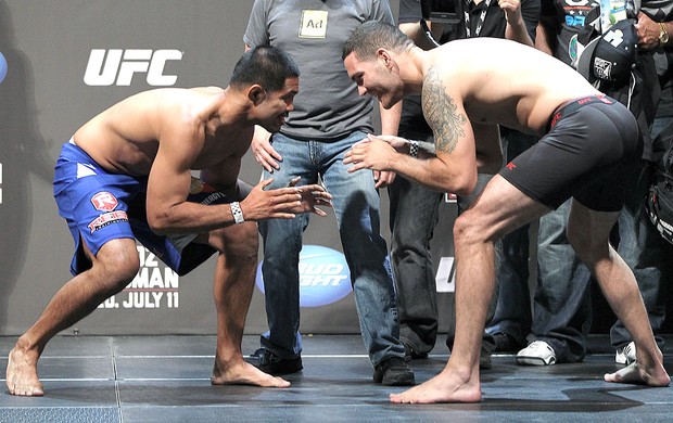 Chris Weidman e Mark Munoz luta UFC (Foto: Getty Images)