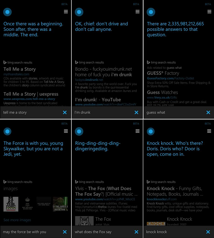 Respostas diversas engraçadas da Cortana (Foto: Reprodução/Thiago Barros)
