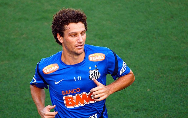 Elano no treino do Santos (Foto: Ricardo Saibun / Divulgação Santos FC)