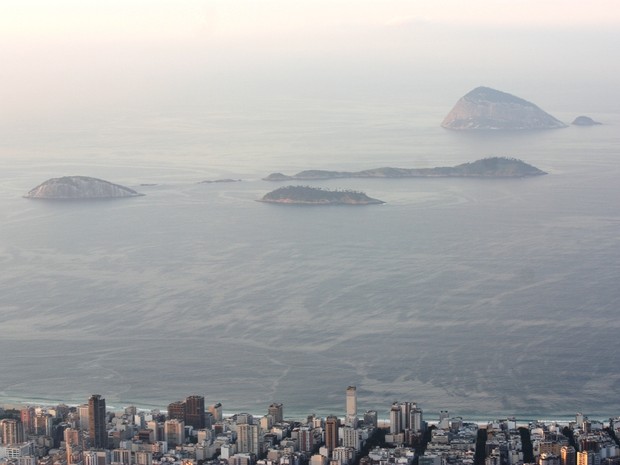 Manhã de névoa úmida no Rio (Foto: Marcos Estrella/TV Globo)